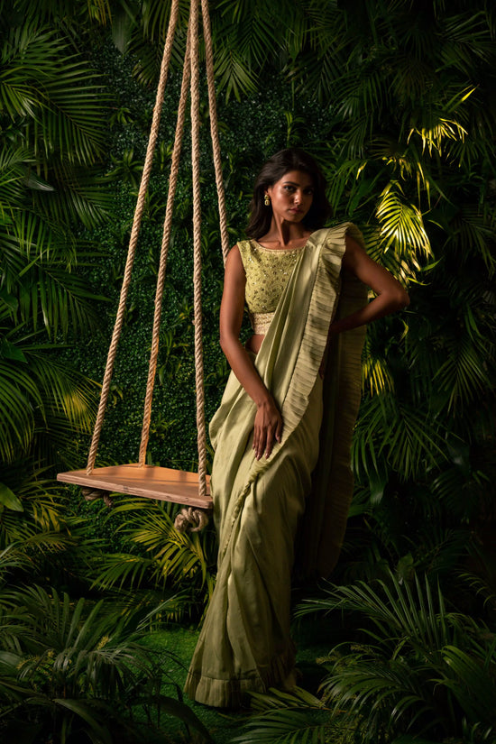 Lucknowi Drape Saree