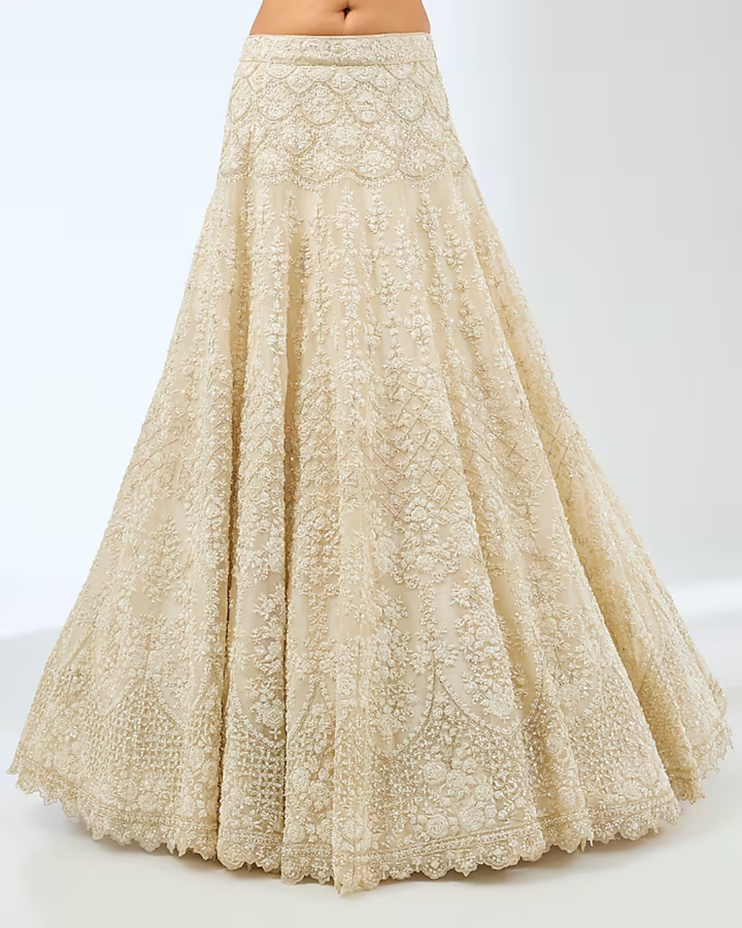 Ivory Beauty  Embroidered Lehenga Set