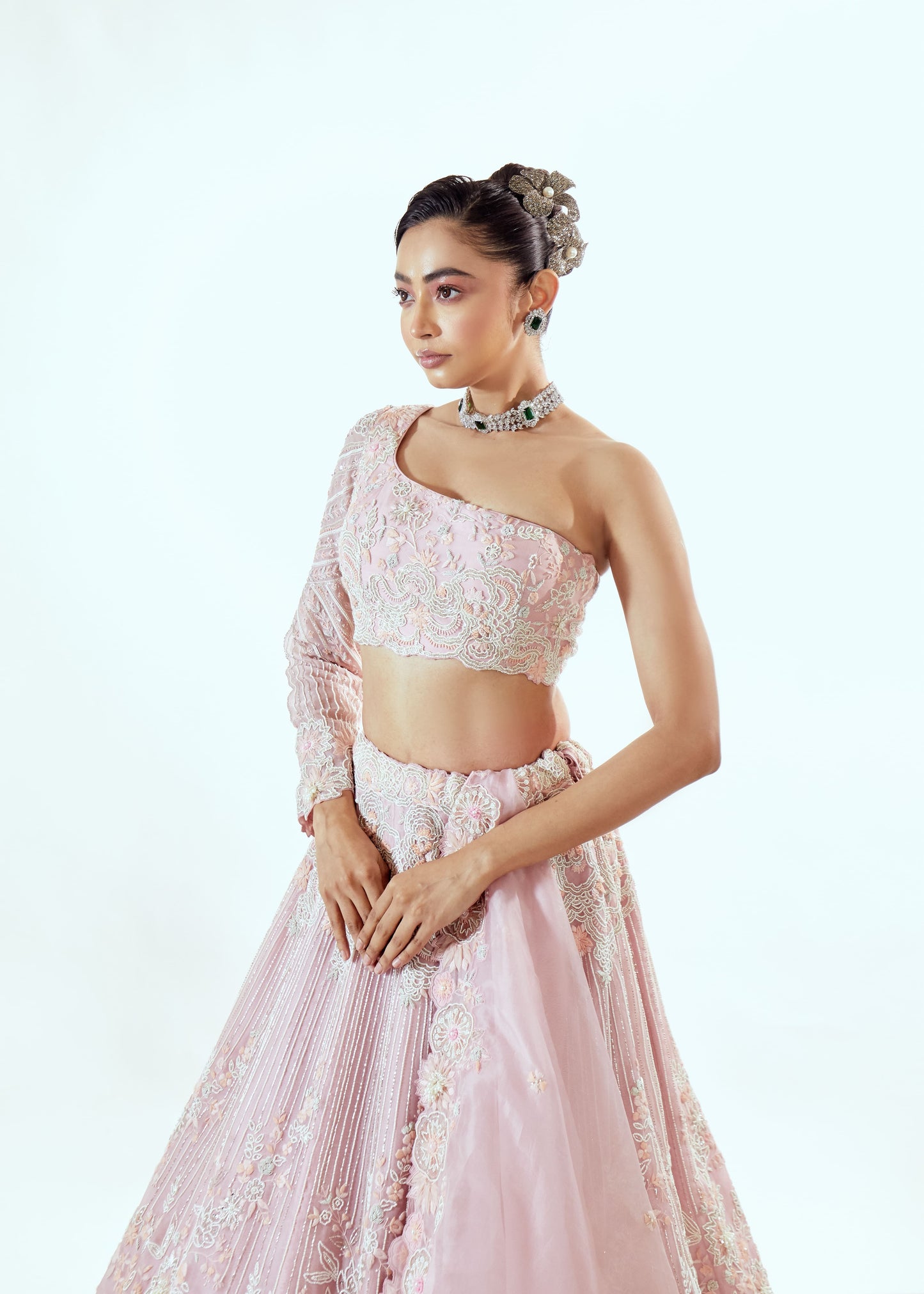 PARSE ORGANZA LEHENGA SET