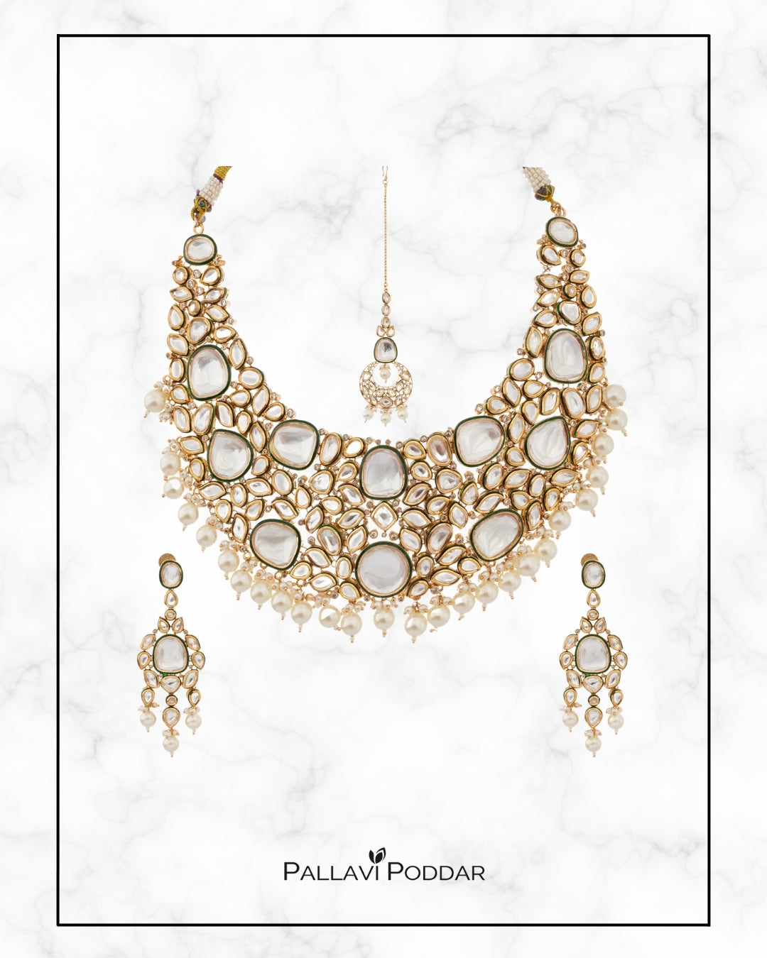 Chandni Polki Majesty Necklace Set