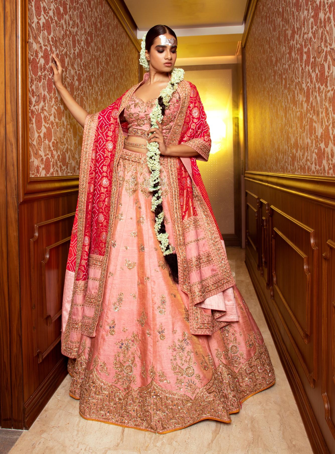 Serene  Pink lehenga set