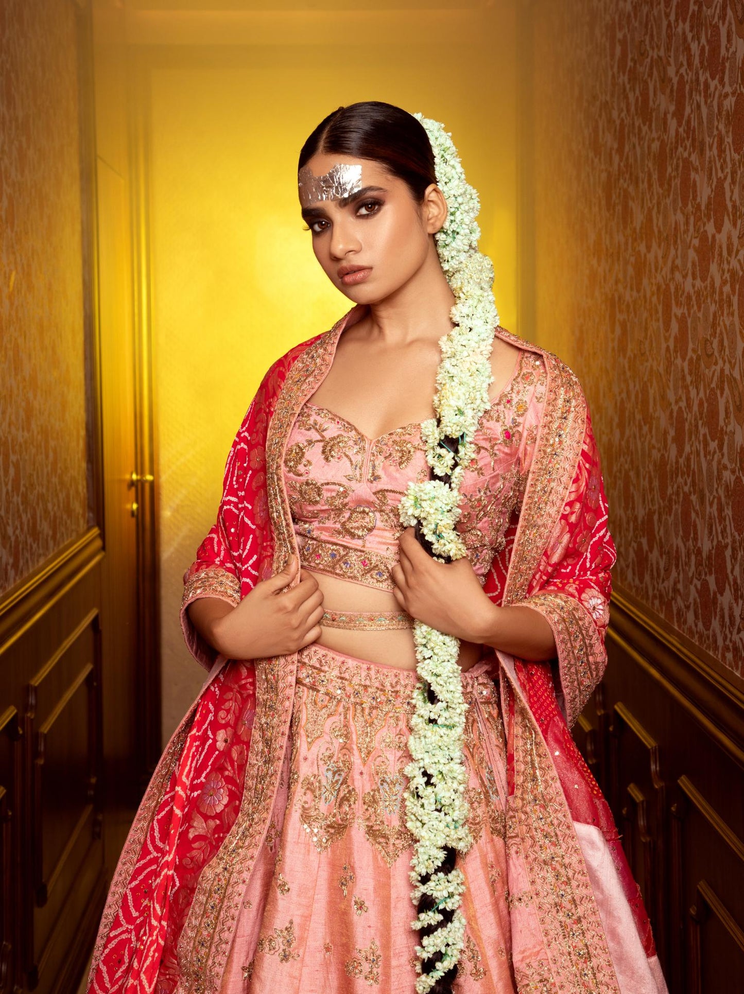 Serene  Pink lehenga set