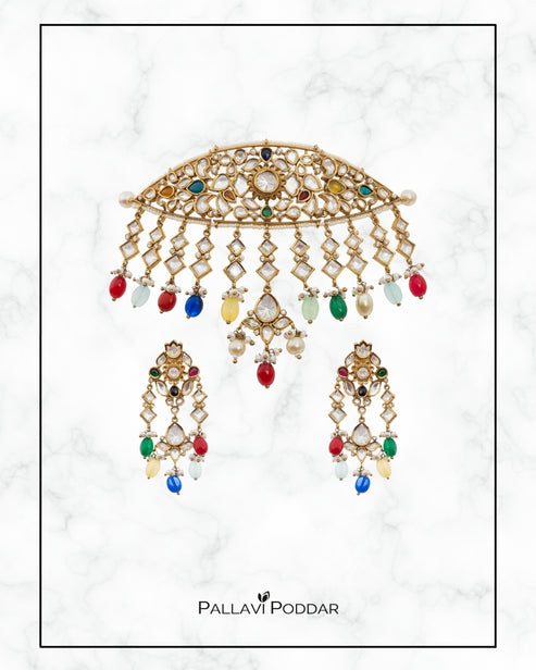 Navaranga Polki Fiesta Necklace Set