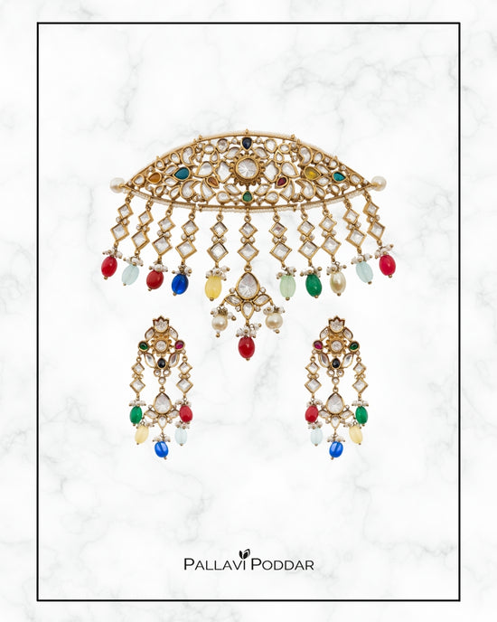 Navaranga Polki Fiesta Necklace Set