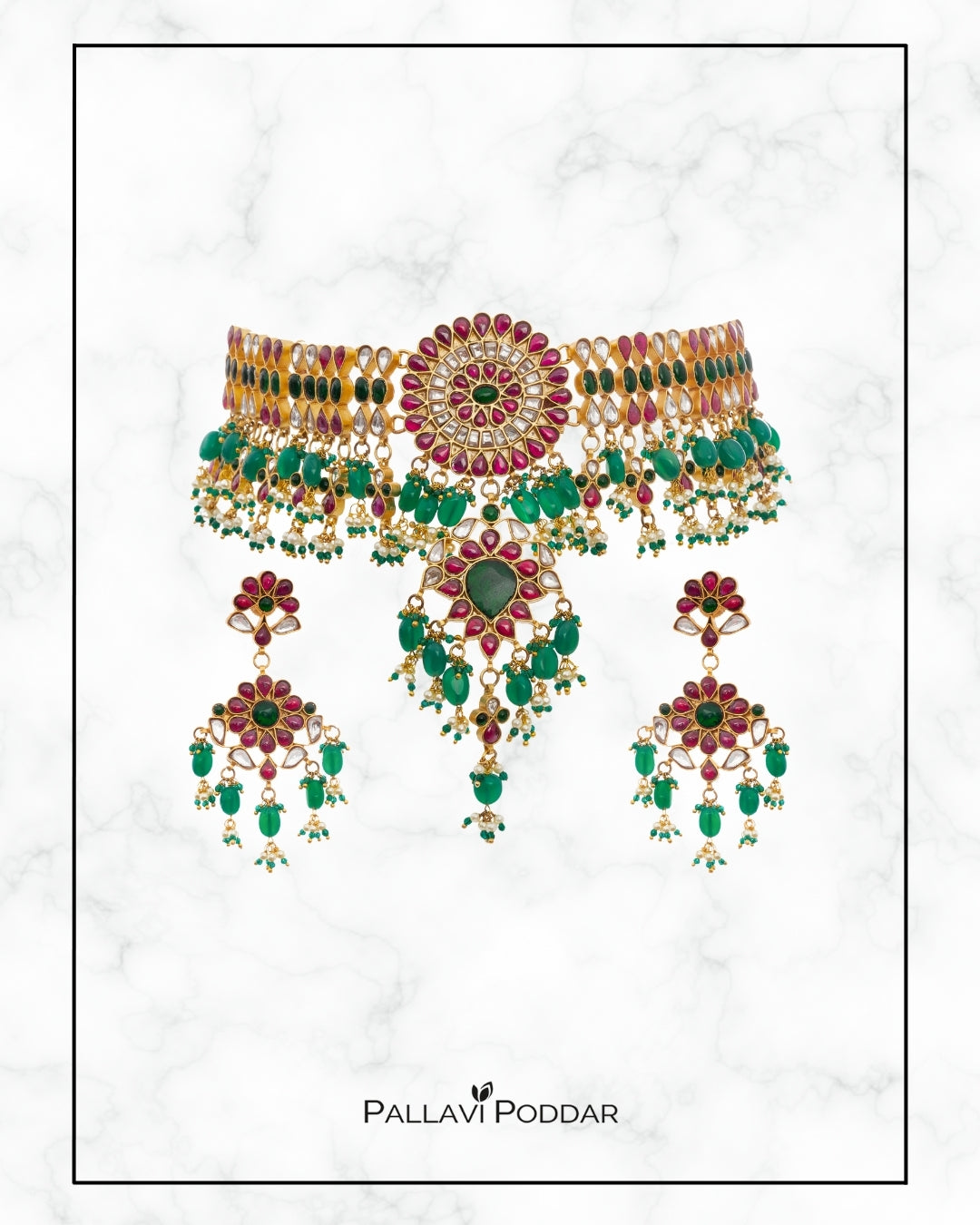 Samyukta Jewel Bloom Choker Set