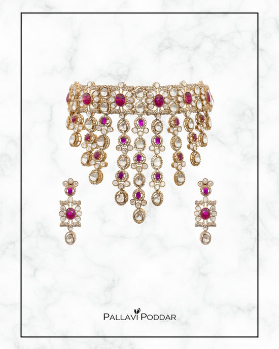 Vasundhara Gemstone Grandeur Choker Set