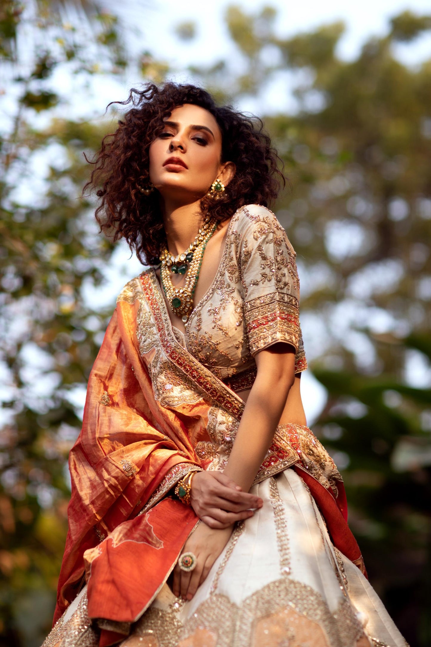 Ivory Ember Bridal lehenga set