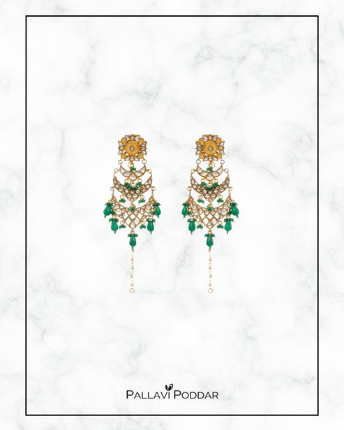 Meher Emerald Earrings