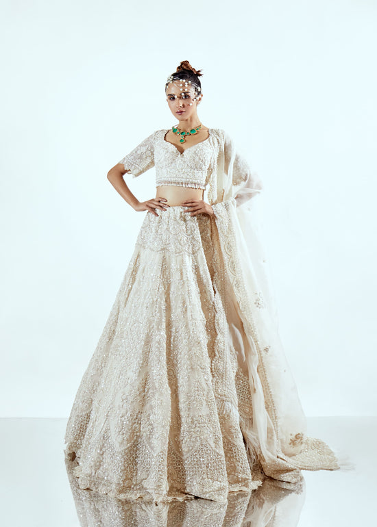 HENNA ORGANZA LEHENGA SET