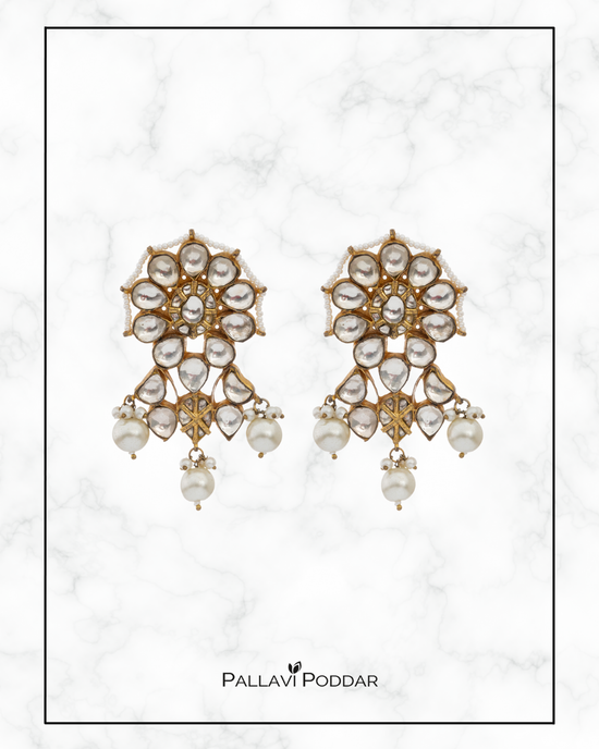 Pearl Chandbali Earrings