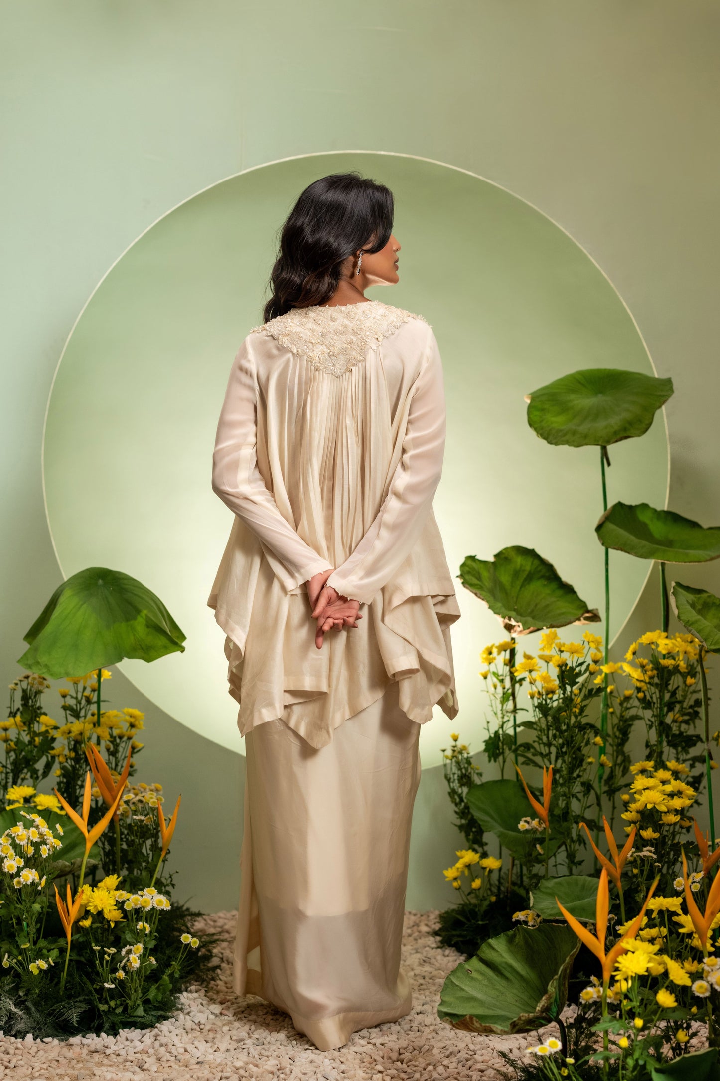 Drape Skirt Set