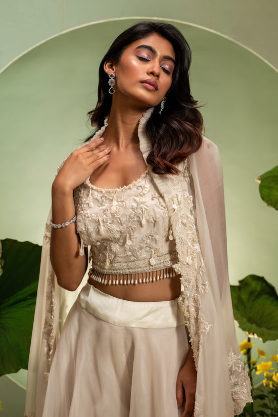 Ivory Skirt Set