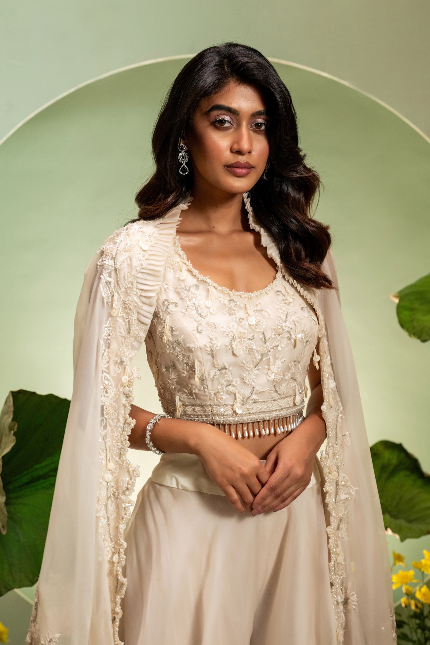 Ivory Skirt Set