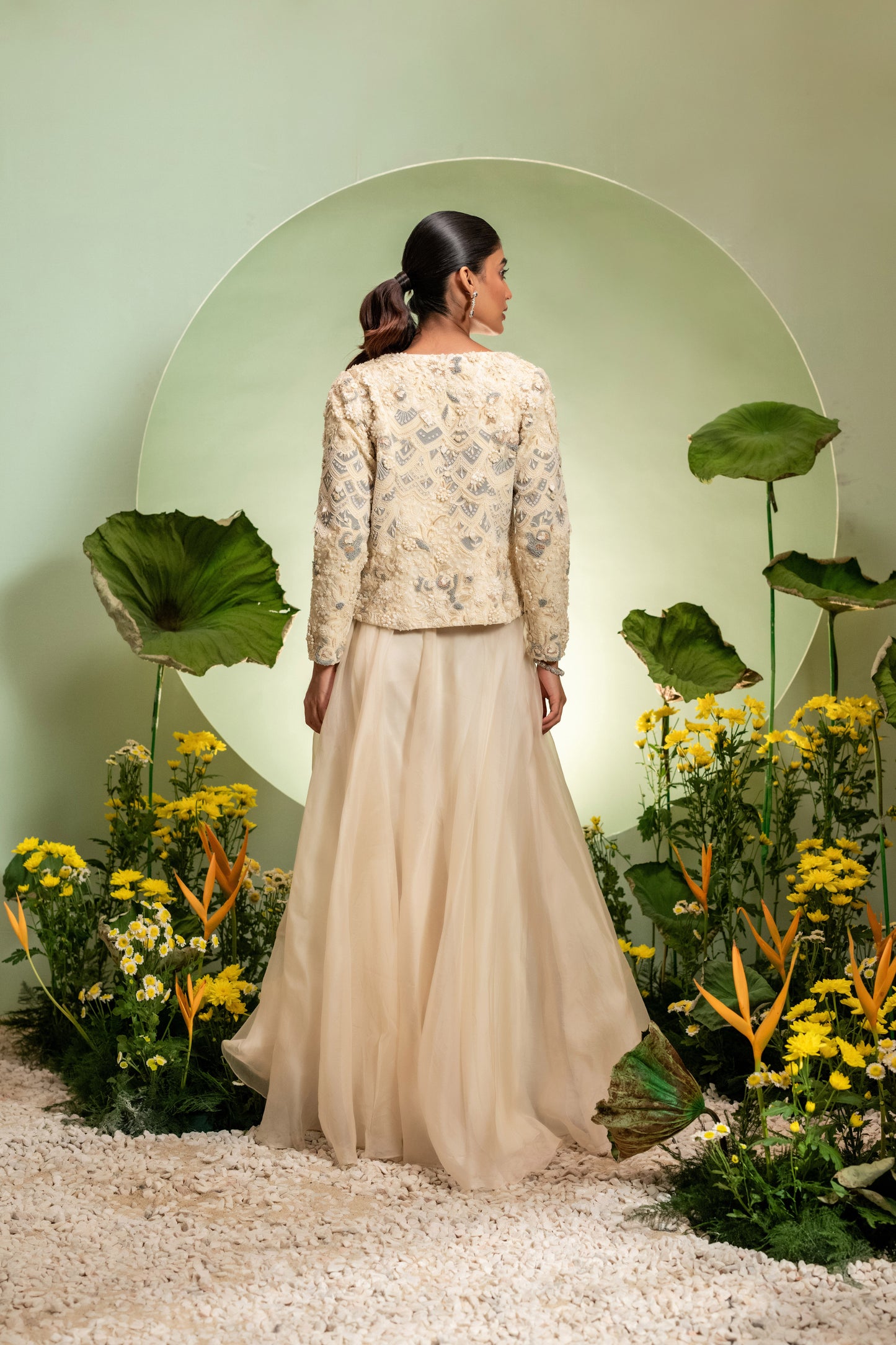 Jacket Sharara Set