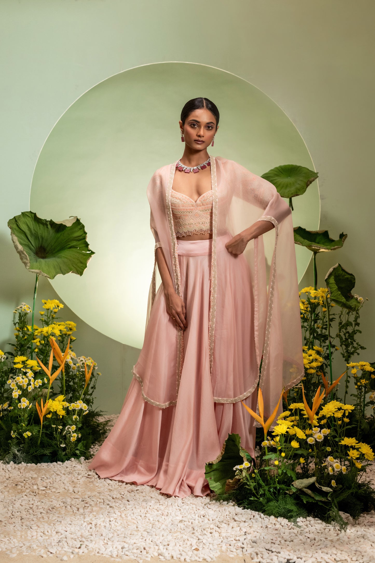 Pink Skirt Set