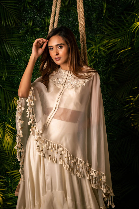 Rose Long Cape Set
