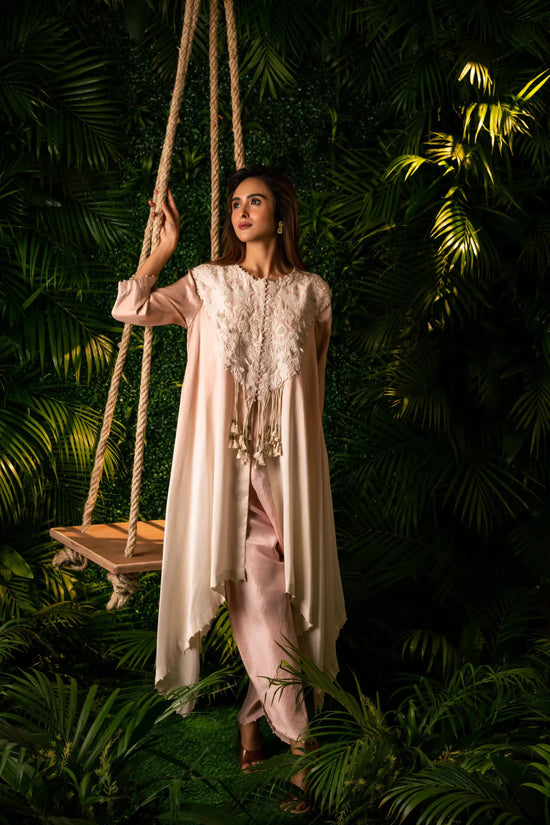 Ombre Peacock Dress (Pink)